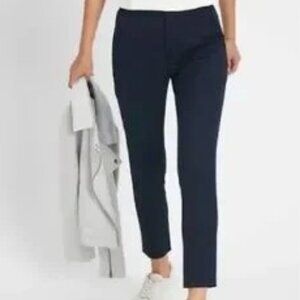 Banana Republic High-Rise Slim Ankle Pants Size 4P Navy Like New